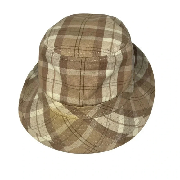 Broner Lightweight Plaid Vented Fedora Hat - Good Preowned Condition- Medium - Picture 5 of 5